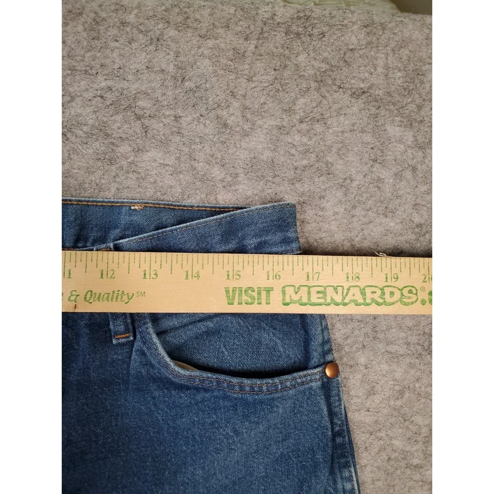 Wrangler Jeans Mens 35x34 Actual 33x33 Denim Western Cowboy Straight Leg 13MWZ